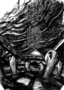 KOMMPOUND/HELLBOY 106 "The Mignola Split" cover artwork by Daniel Goudelis